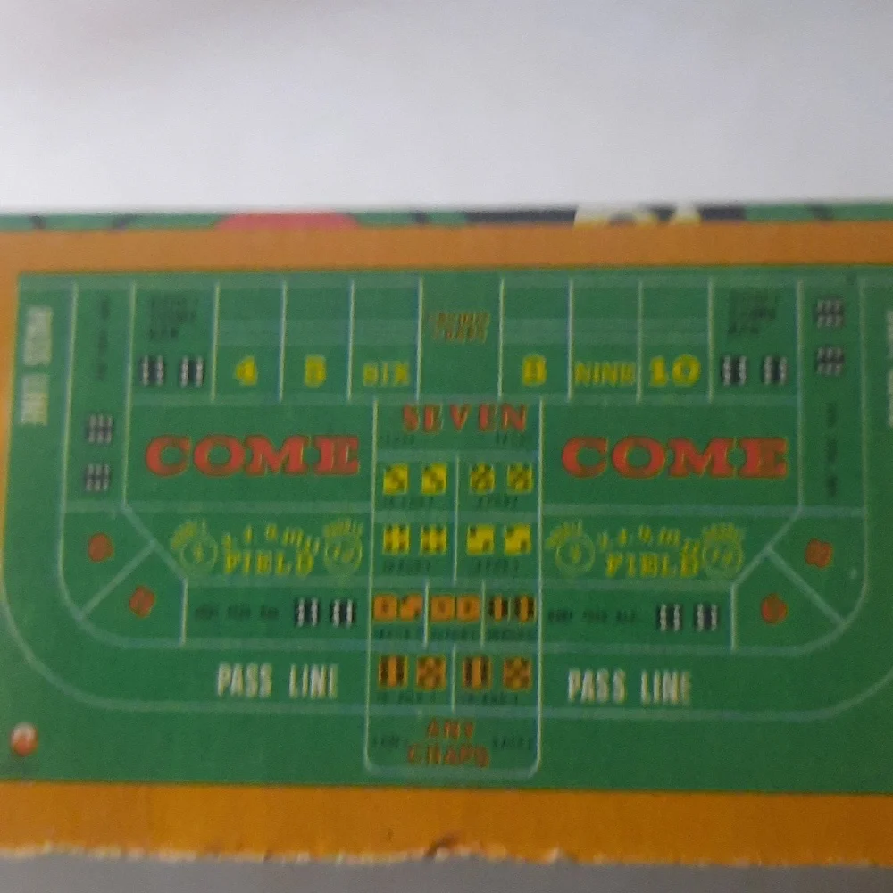 Vintage Mini Casino dice and card games